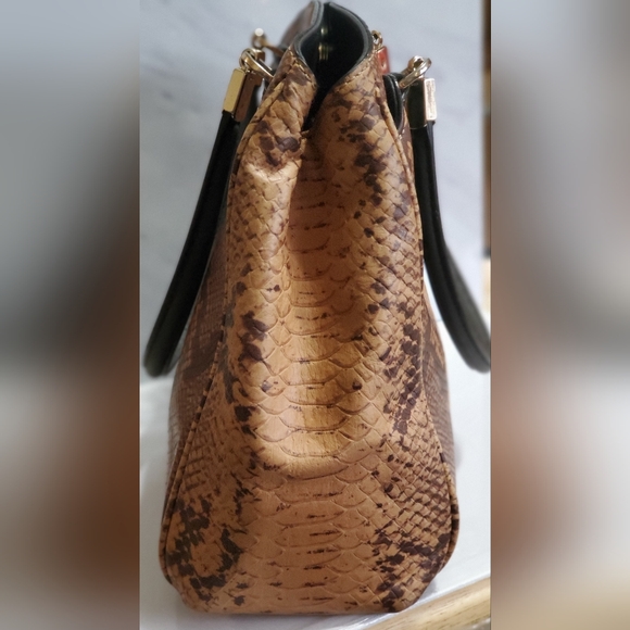 Coach Minetta Python Embossed Satchel Crossbody - Picture 14 of 16